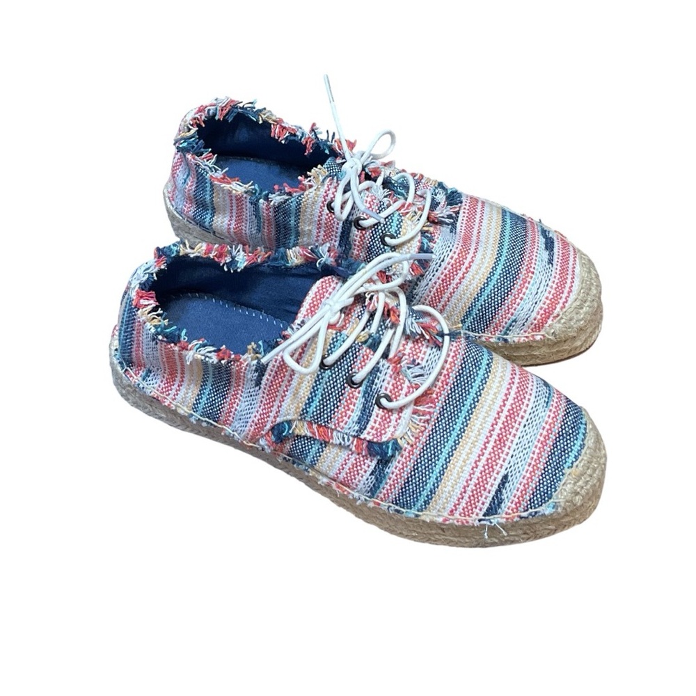 Rocket Dog Etty Women's Stripe Espadrille Sneakers Size 8 Summer Tapestry Boho